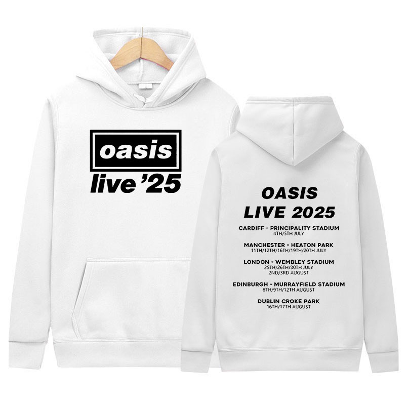 2025 O-Oasis Live 25 Tour Print Hoodie Men's Retro Long Sleeve