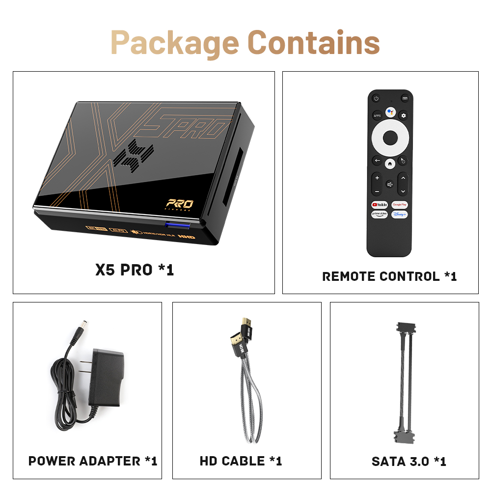 Kinhank Super Console X5 Pro Android TV Box for 8K@60FPS 4K@120FPS
