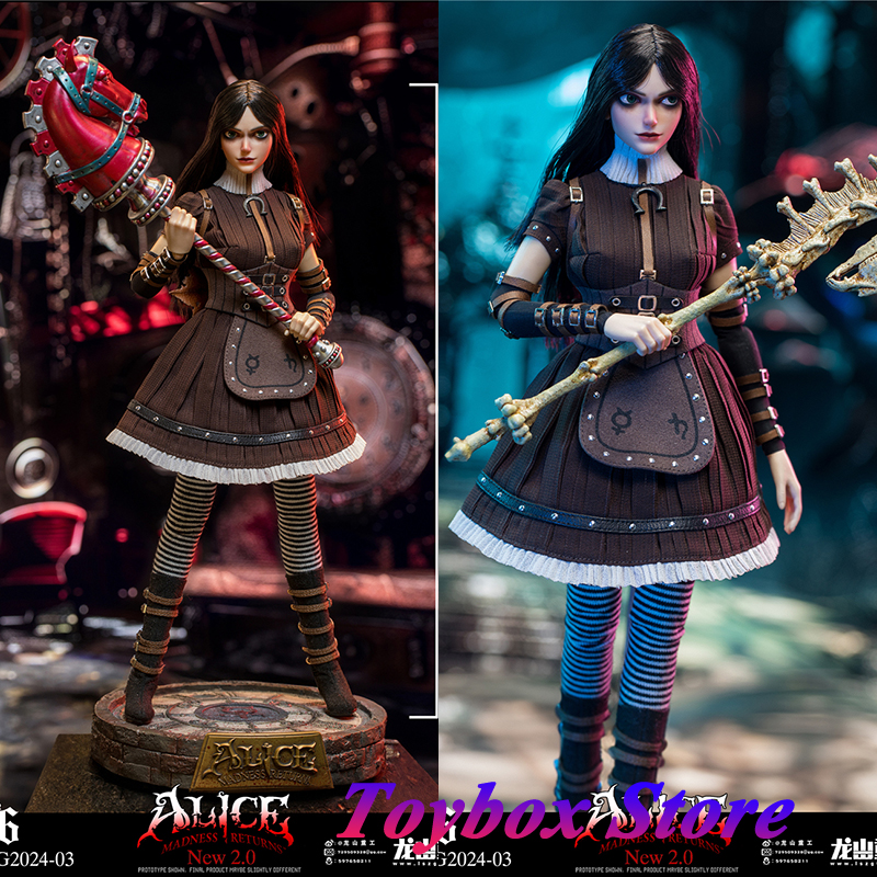 LSZG2024-03 1/6 Crazy Alice 2.0 Horror Girl Action Figure Perfect