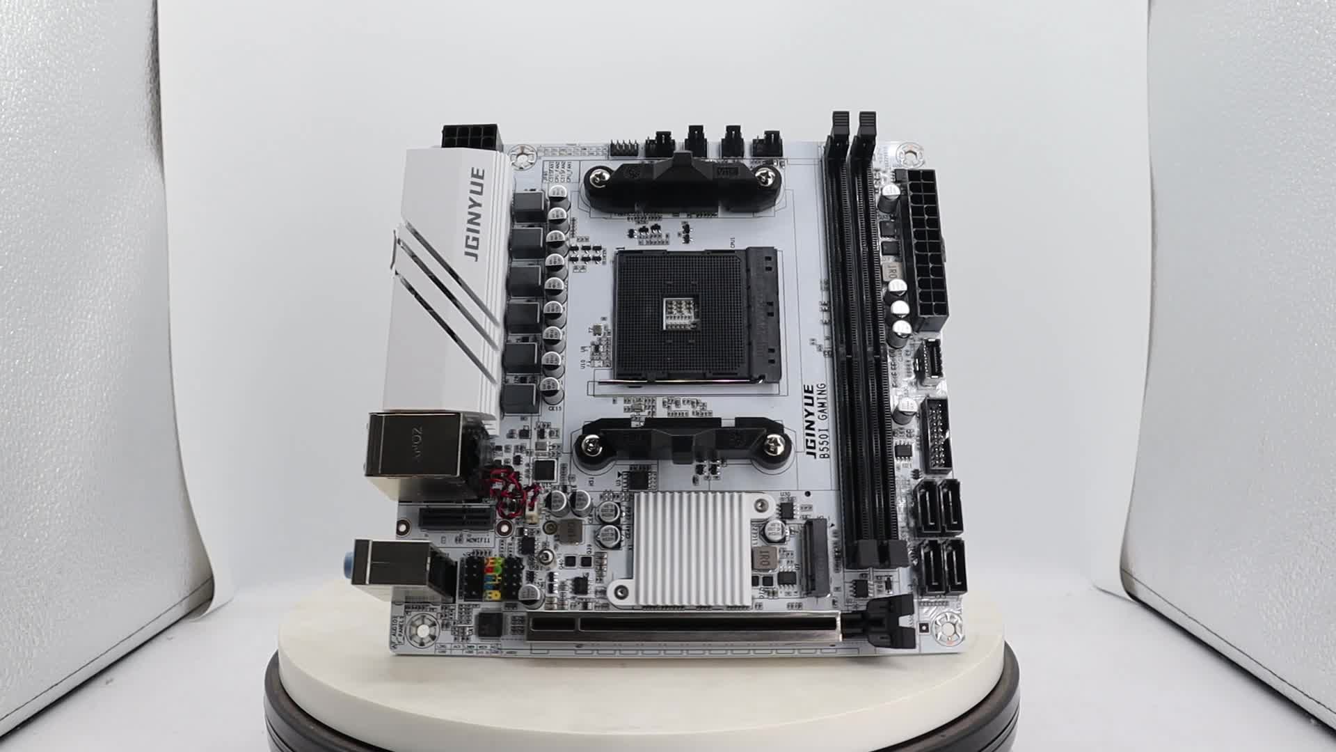 JGINYUE AMD B550 AM4 mini ITX マザーボードは、Ryzen R5 4000/5000