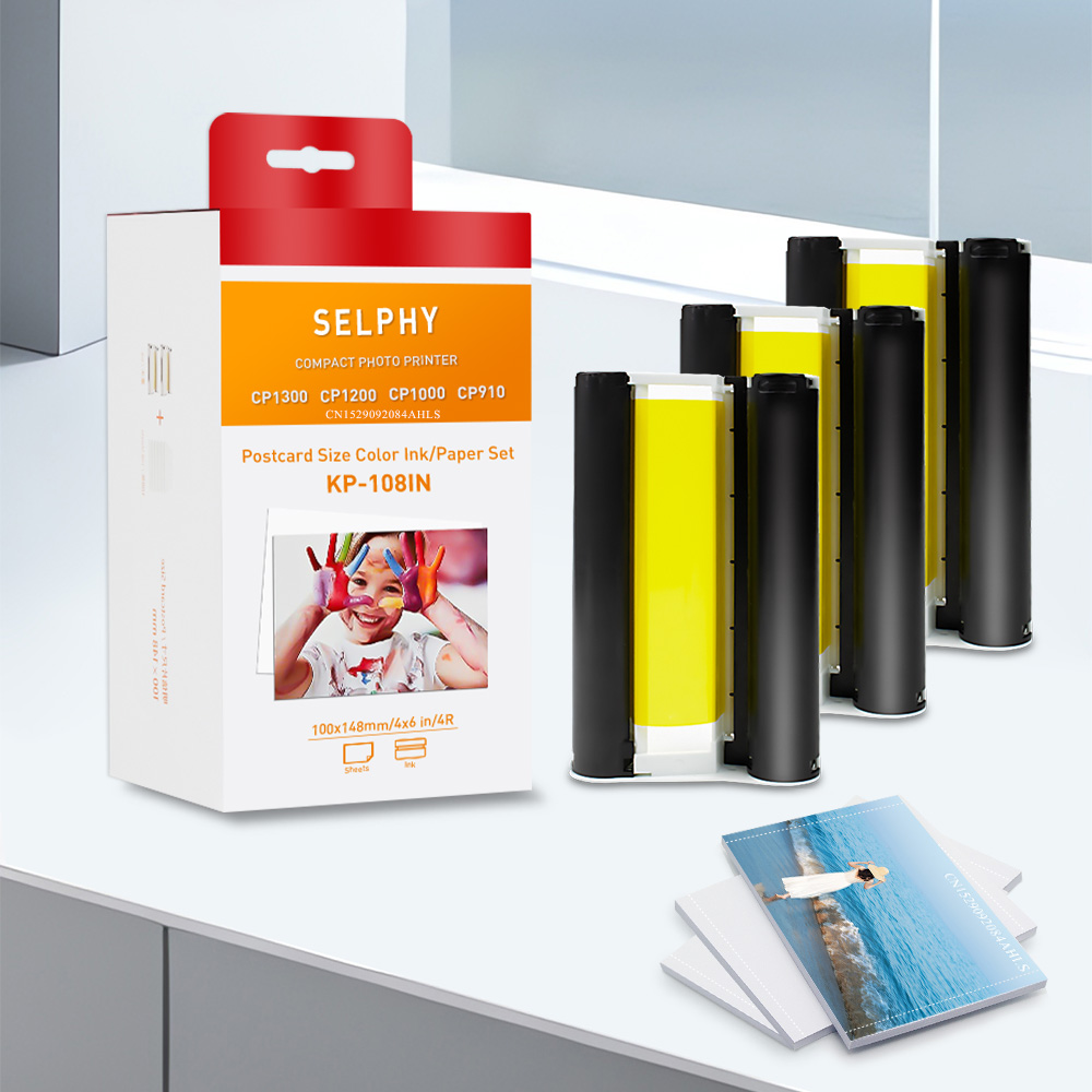 KP108-IN 6インチ写真用紙インクカセットセット キヤノンSelphy CP1500