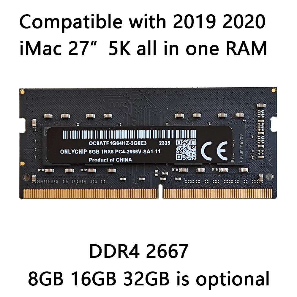 Compatible with 2020 2019 5K 27 inch IMAC 64GB 32GB 16GB 8GB DDR4