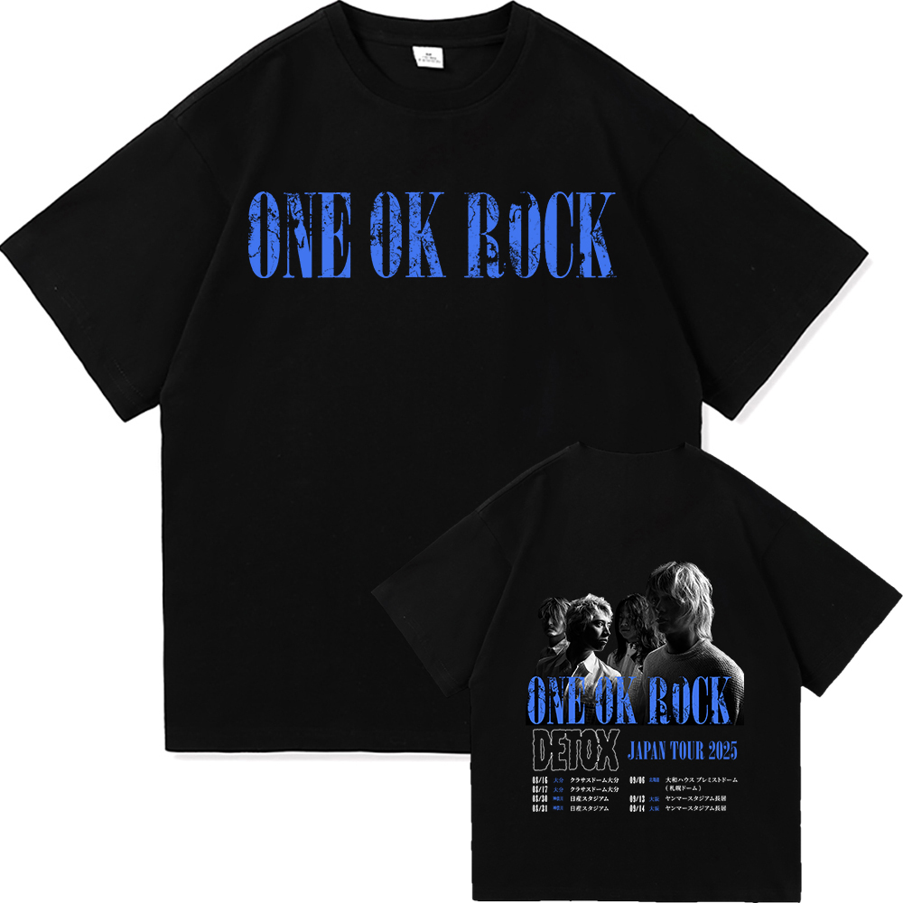 One Ok Rock DETOX Tour 2025 TShirt Fashion Men/women Clothing