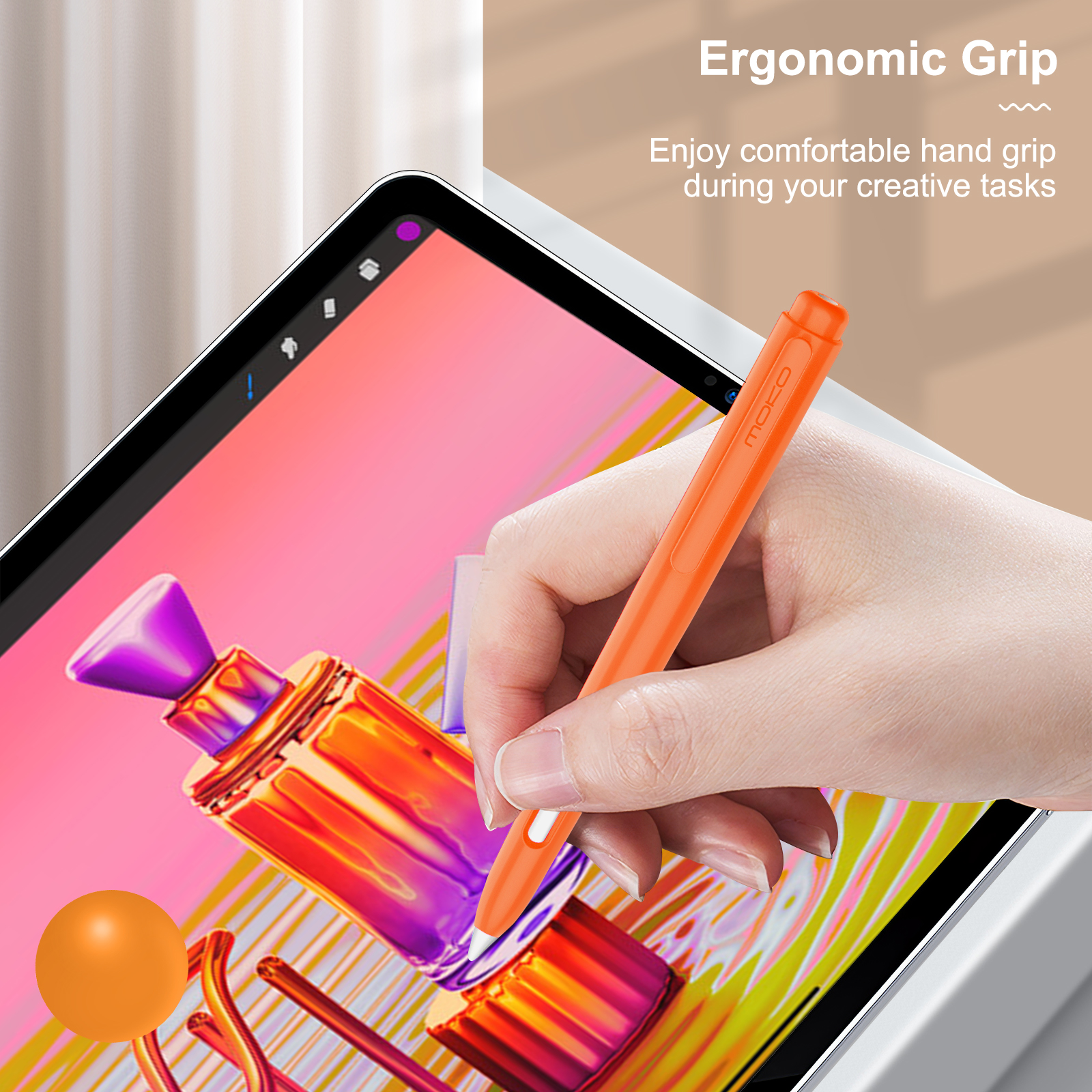 MoKo Holder Case for Apple Pencil 2nd Generation,Retractable Apple