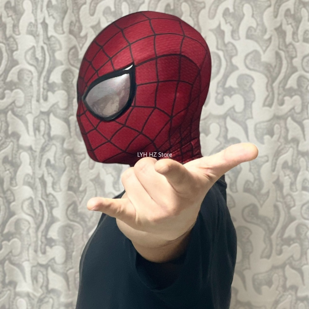 スパイダーマンマスク フェイスシェル付き 1:1 3D 手作り