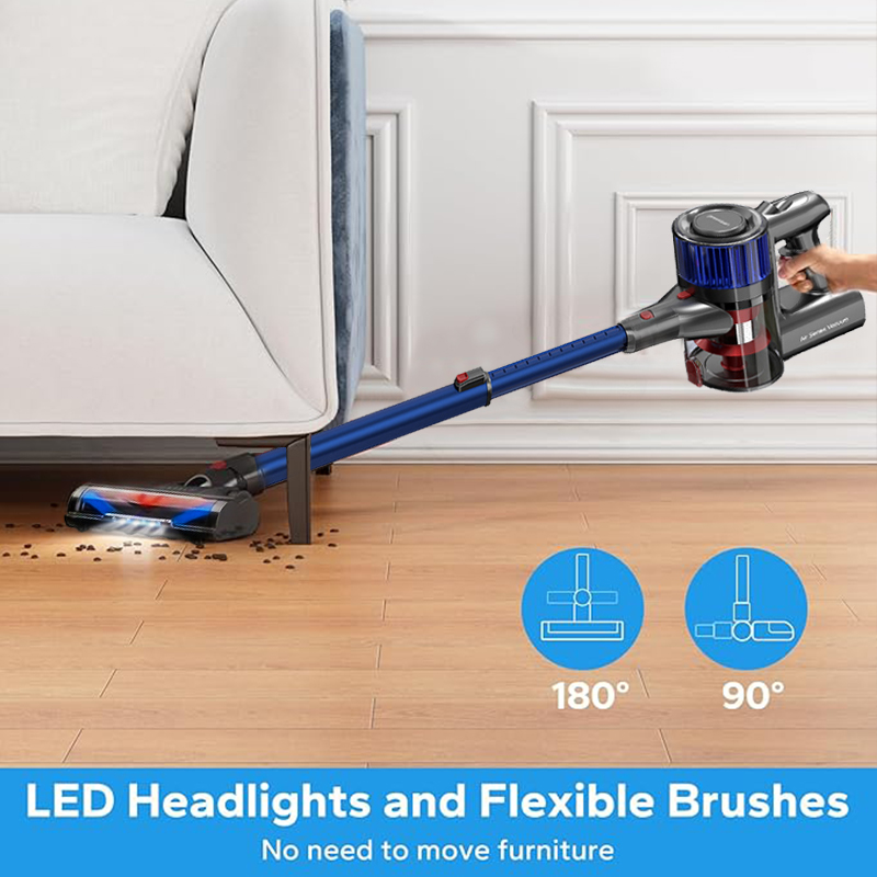 Xinshe-コードレスハンドヘルド掃除機、強力な吸引、45分のランタイム