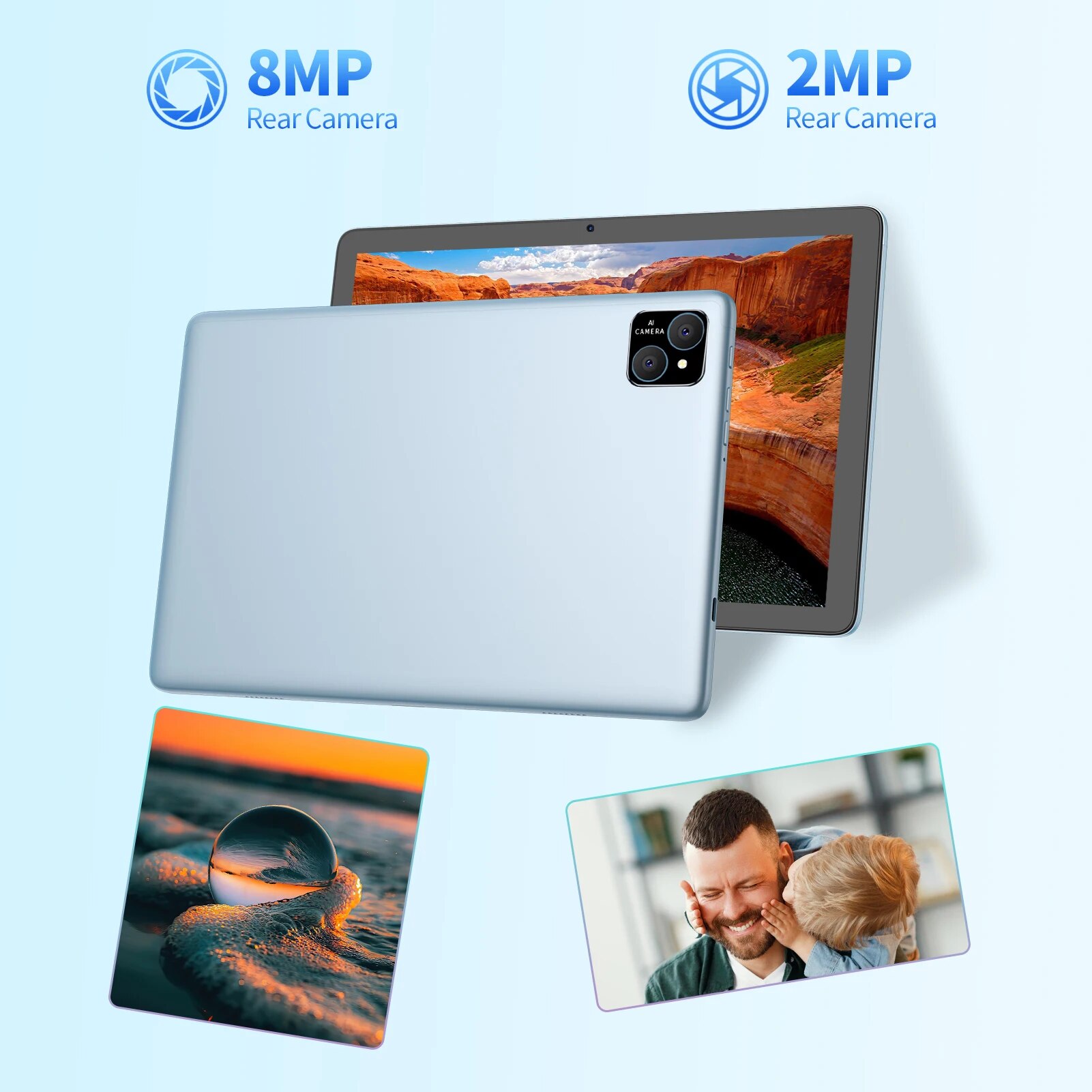 PRITOM TAB11 Android 14 Tablet, 10 Inch, Octa-Core, 5G WiFi6