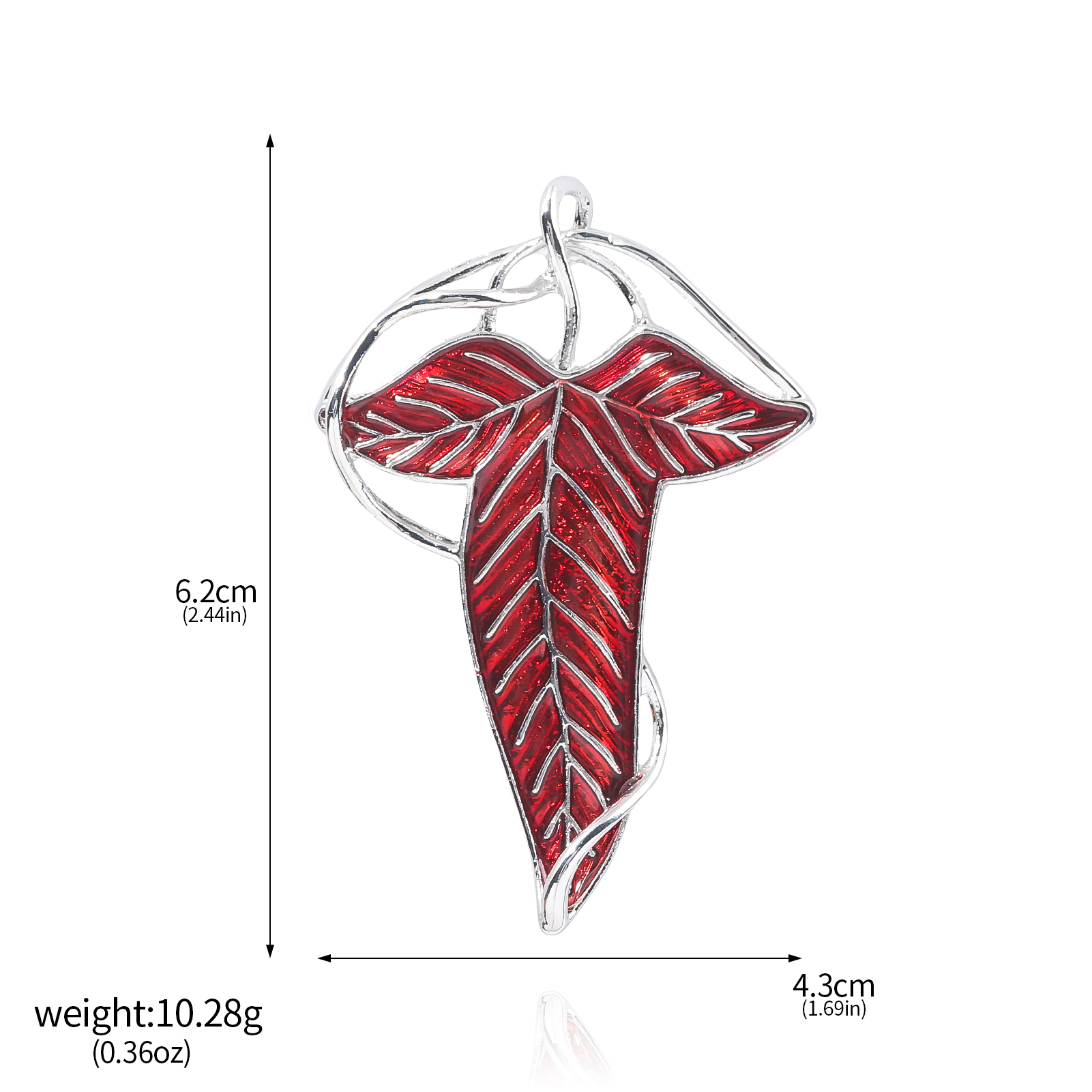 ロードオブザリングローレンの緑の葉ブローチピンエルフ王トールキン