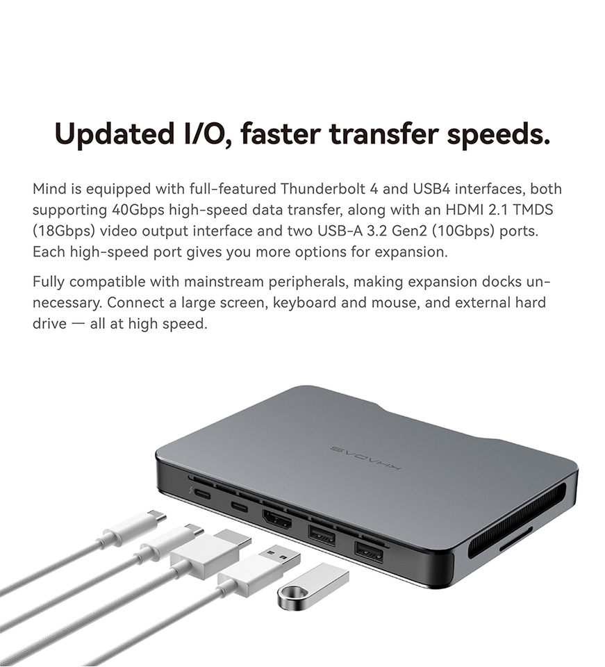 Khadas Mind 2、インテル Core Ultra 7 155H搭載ポケットミニPC、5.55