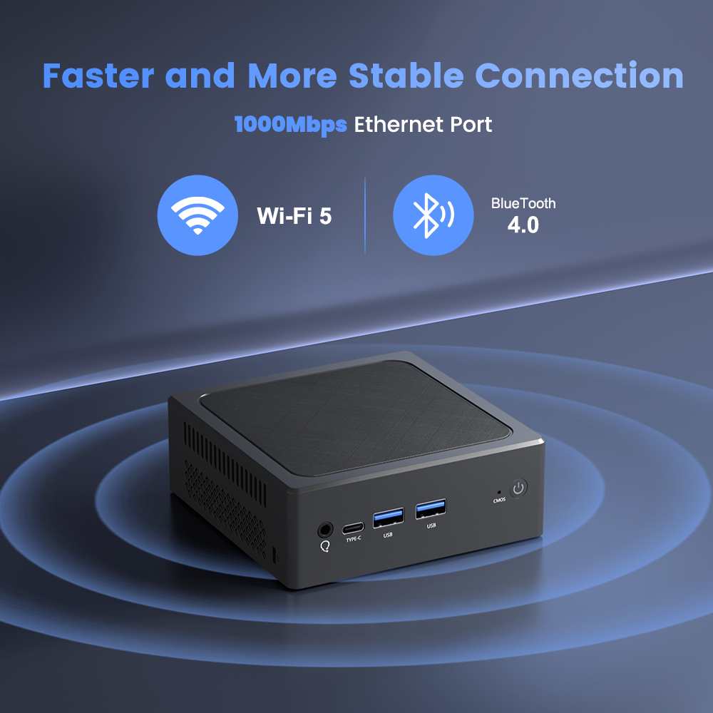 ZXIPC Mini PC Intel N100 Windows 11 Pro Supports up to 16GB DDR4