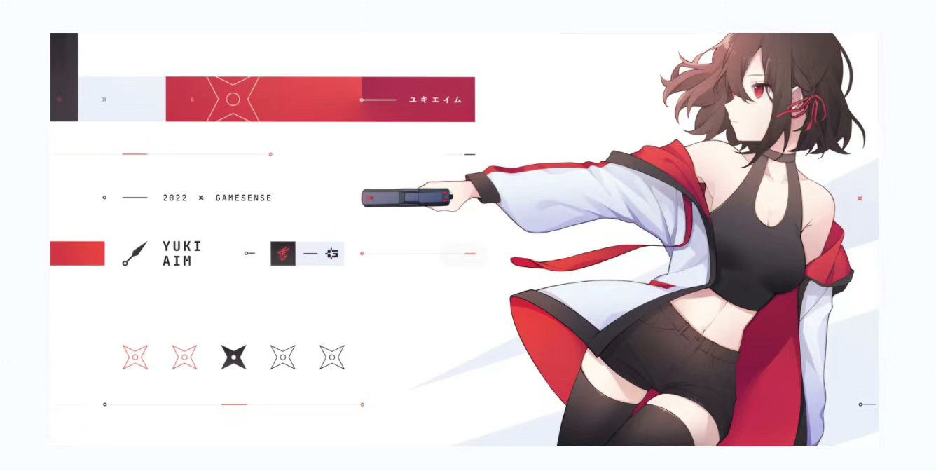 Yuki aim-強化ガラス製ゲーミングマウスパッド,Katana 2023シリーズ