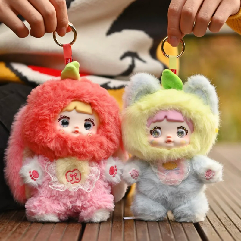 Nommi-フルーツシリーズのブラインドボックス,ビニールの顔の人形