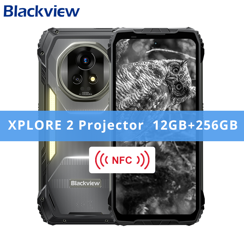 New Blackview XPLORE 2 Projector 5G AI Rugged Phone 6.73” 3.2K