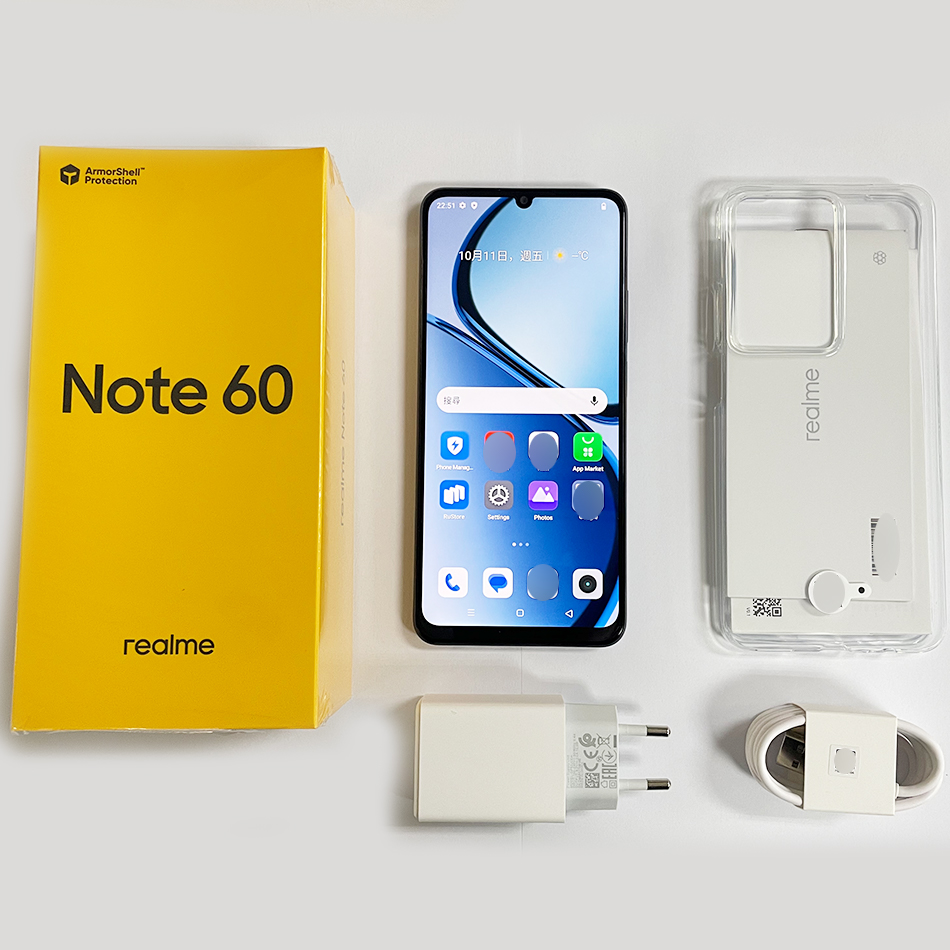 Realme-note 60-スマートフォン,グローバルバージョン,オクタコア,6.74