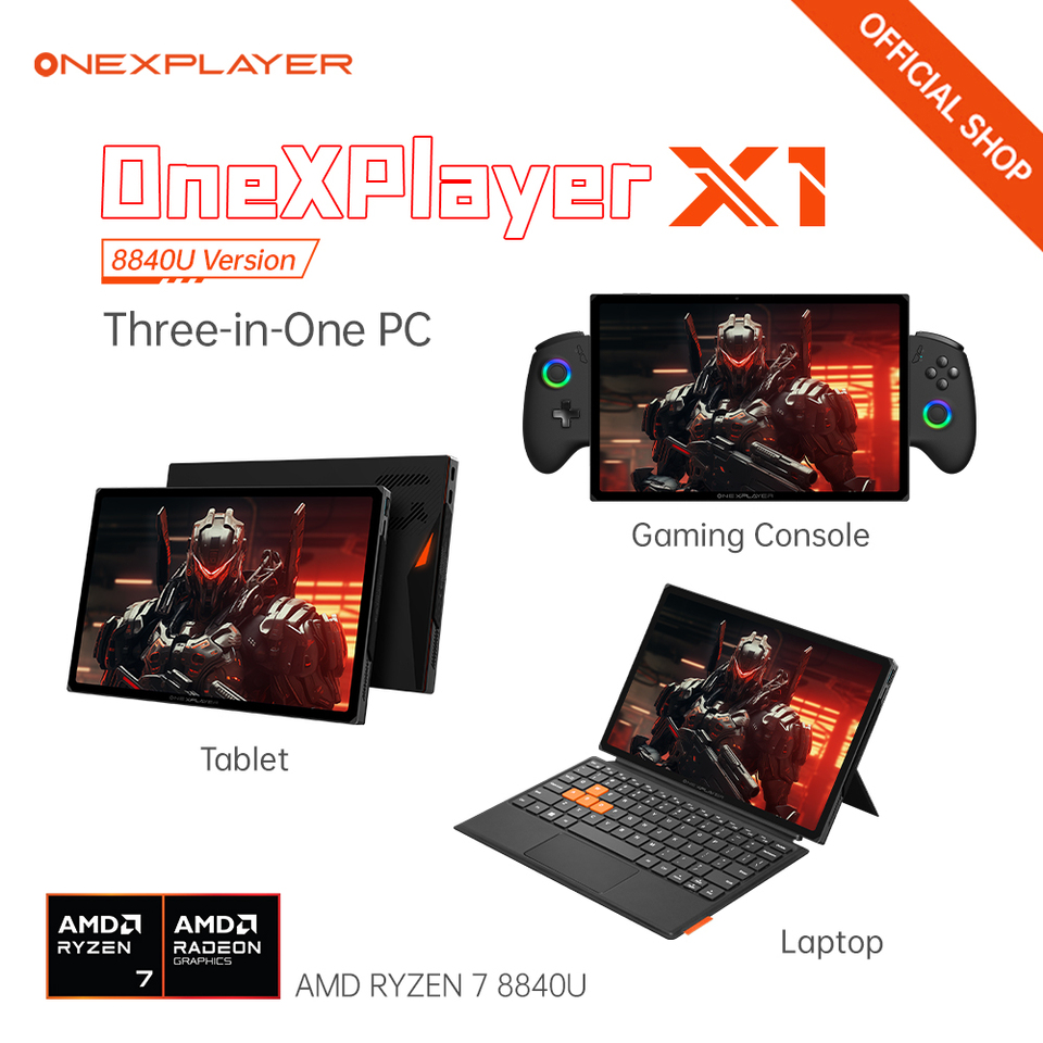 OneXPlayer X1 PRO AMD Ryzen AI 9 HX370 /8840U Laptop Tablet 3 IN 1