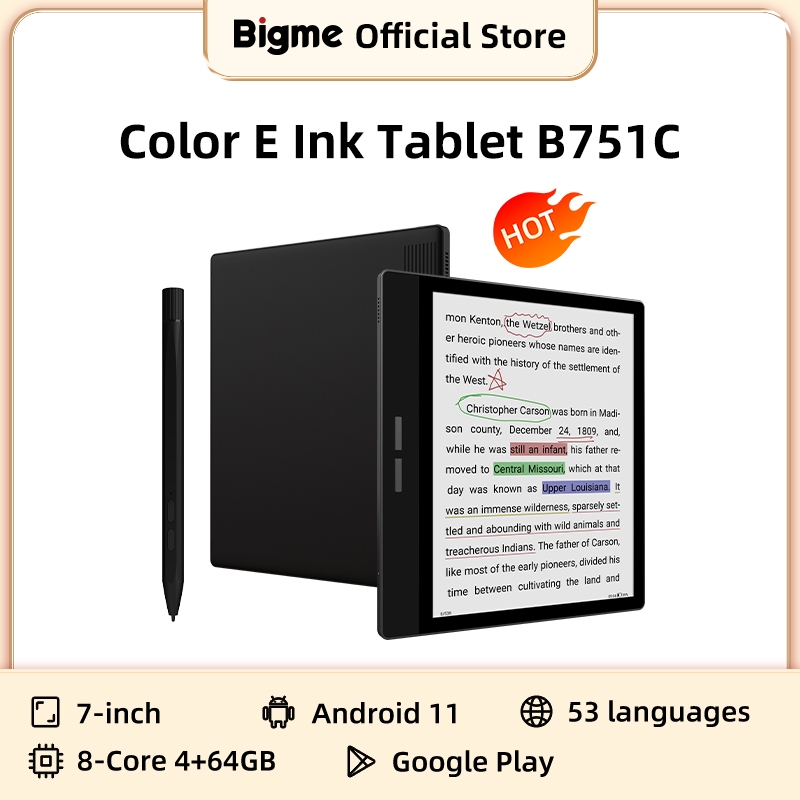 Bigme B751C 7-inch eink screen e-book reader smart book electronic