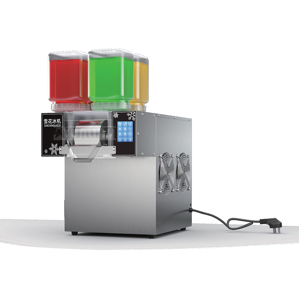 プロのスノーフレークアイスクリームマシン、4バレル、レインボー