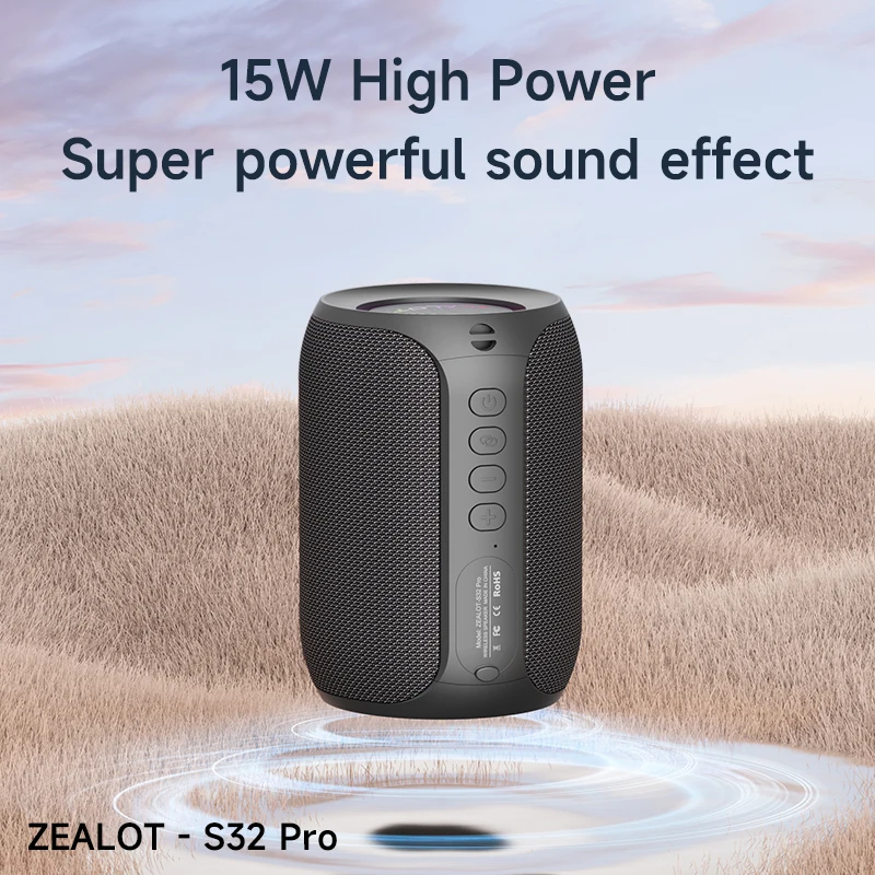 Zealot S32 pro Bluetooth Wireless Outdoor Portable Subwoofer