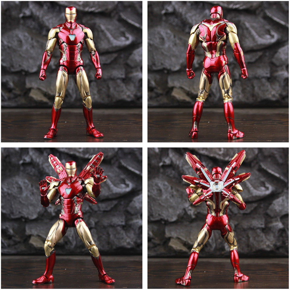 15cmの置物マーベル,アイアンマン,mk85,2.0,インフィニティサーガの