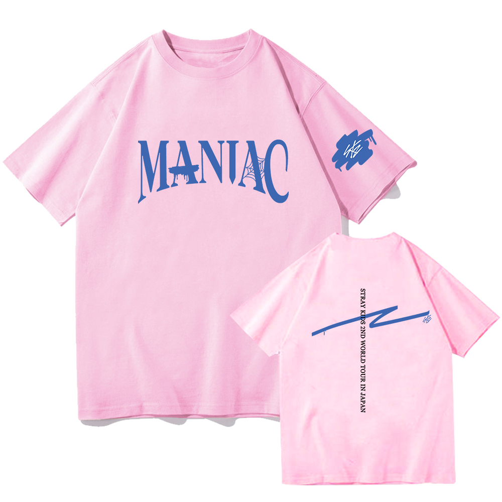 Stray Kids MANIAC Tour 2022 Kpop Unisex Casual Style T-shirt