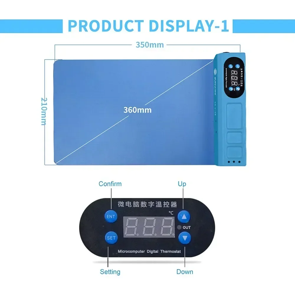 SUNSHINE-LCD解体宝物電気暖房マットスクリーンセパレーター、携帯電話