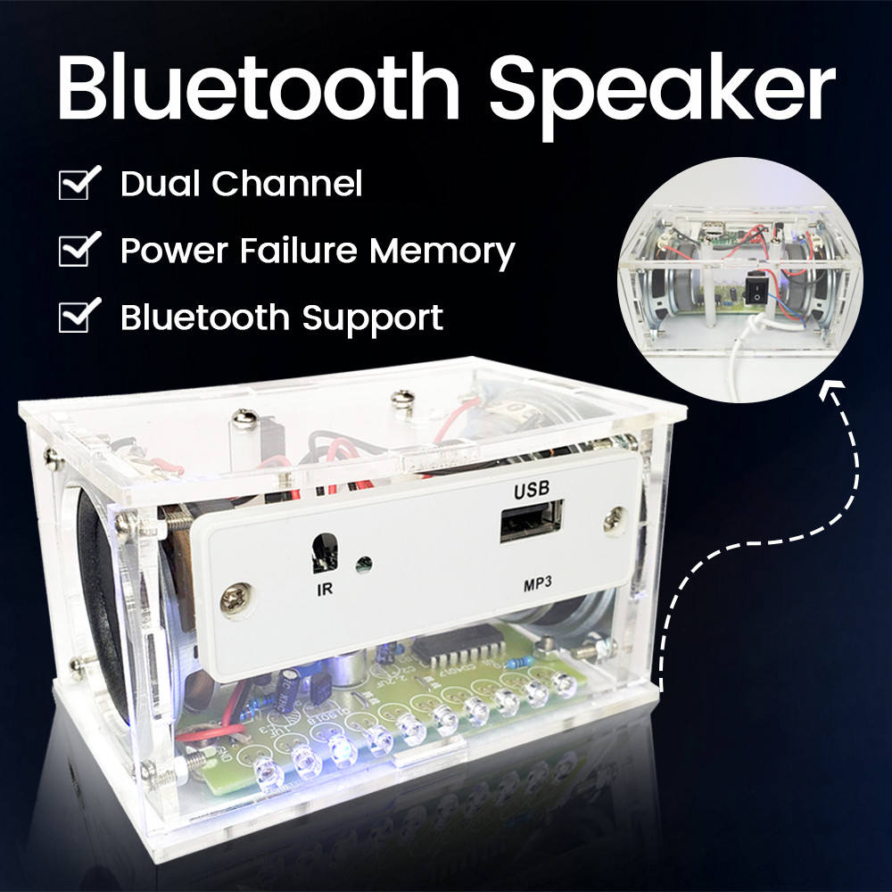 DIY-Bluetoothスピーカーキット,2x3W,電子機器,はんだ付けプロジェクト