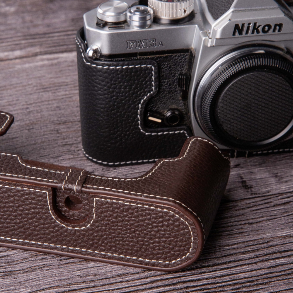 For Nikon FM3A Case Film Camera Genuine Leather Cowhide Bag