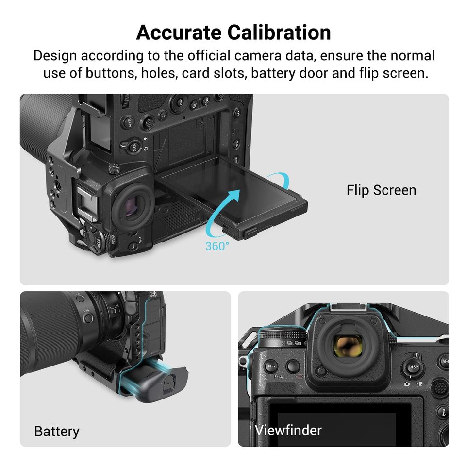 Smallrig z9ケージプラットフォーム,Nikon z 9 dslr用キット,トップ