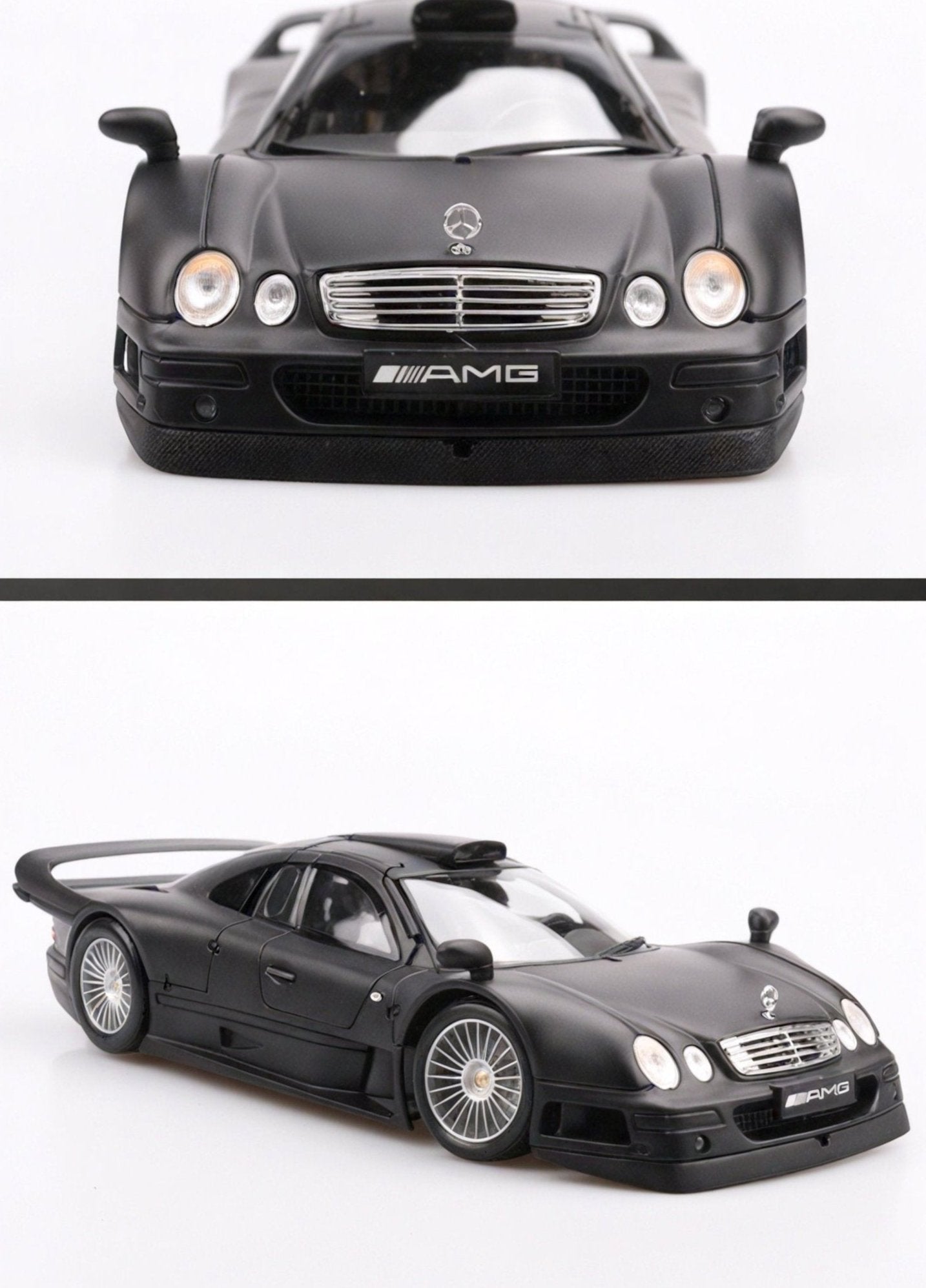 Precision in Black: 1:18 Mercedes-Benz CLK-GTR Model – Aescraft
