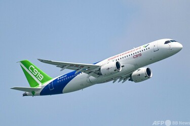 中国国産旅客機C919、世界デビュー シンガポール航空ショー 写真3枚