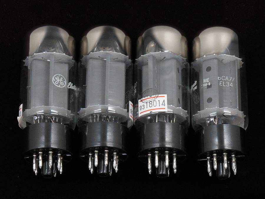ゼネラルエレクトリック GE 6CA7/EL34 (4本) 真空管 @18118 / 中古