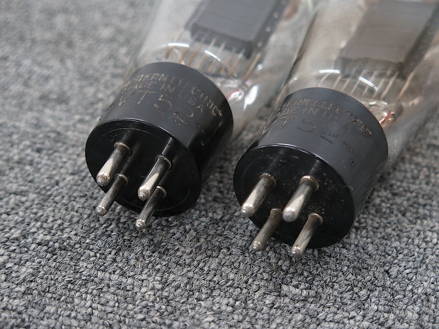 Western Electric VT52 刻印(2本) 真空管 出力管 @19148 / 中古