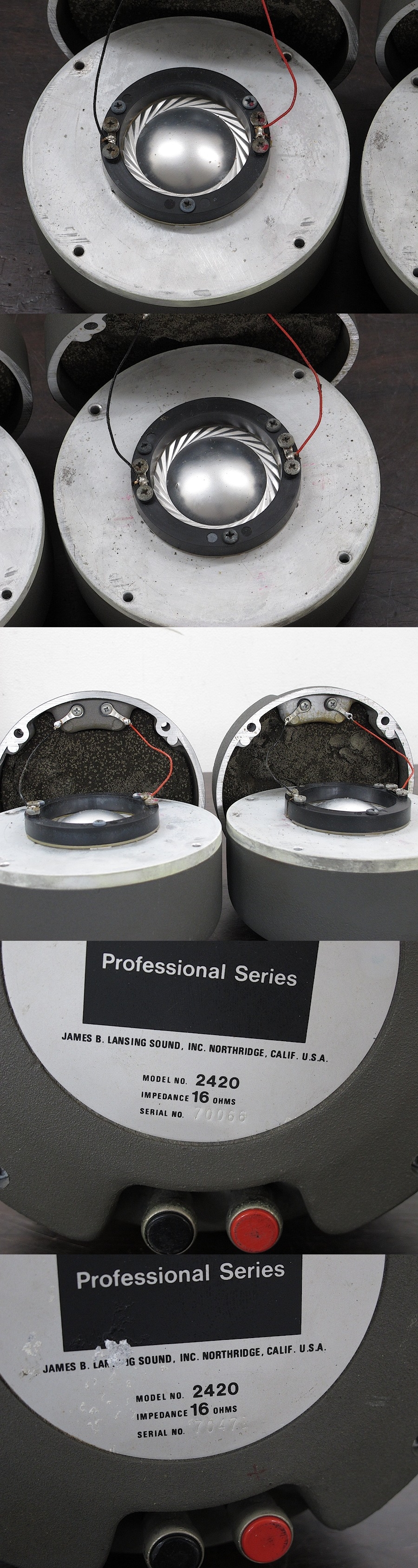 JBL 2420 1インチ ドライバー ペア @27132 / 中古オーディオ買取、販売