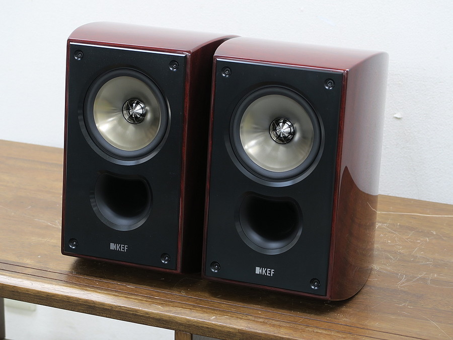 KEF XQ10 スピーカー ペア マホガニー 元箱付き @38238 / 中古