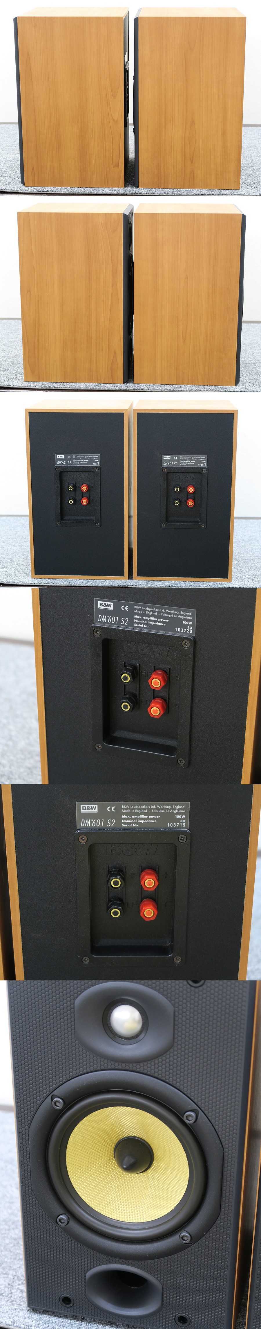 B&W DM601 S2 スピーカー ペア ブックシェルフ @38709 / 中古