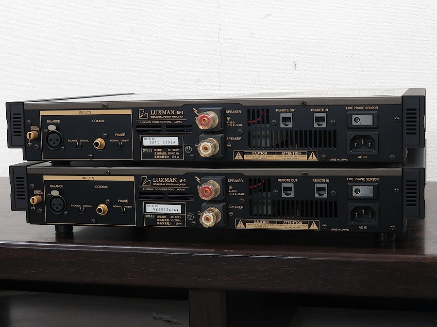 ラックスマン LUXMAN B-1 ペア モノラルパワーアンプ @35437 / 中古