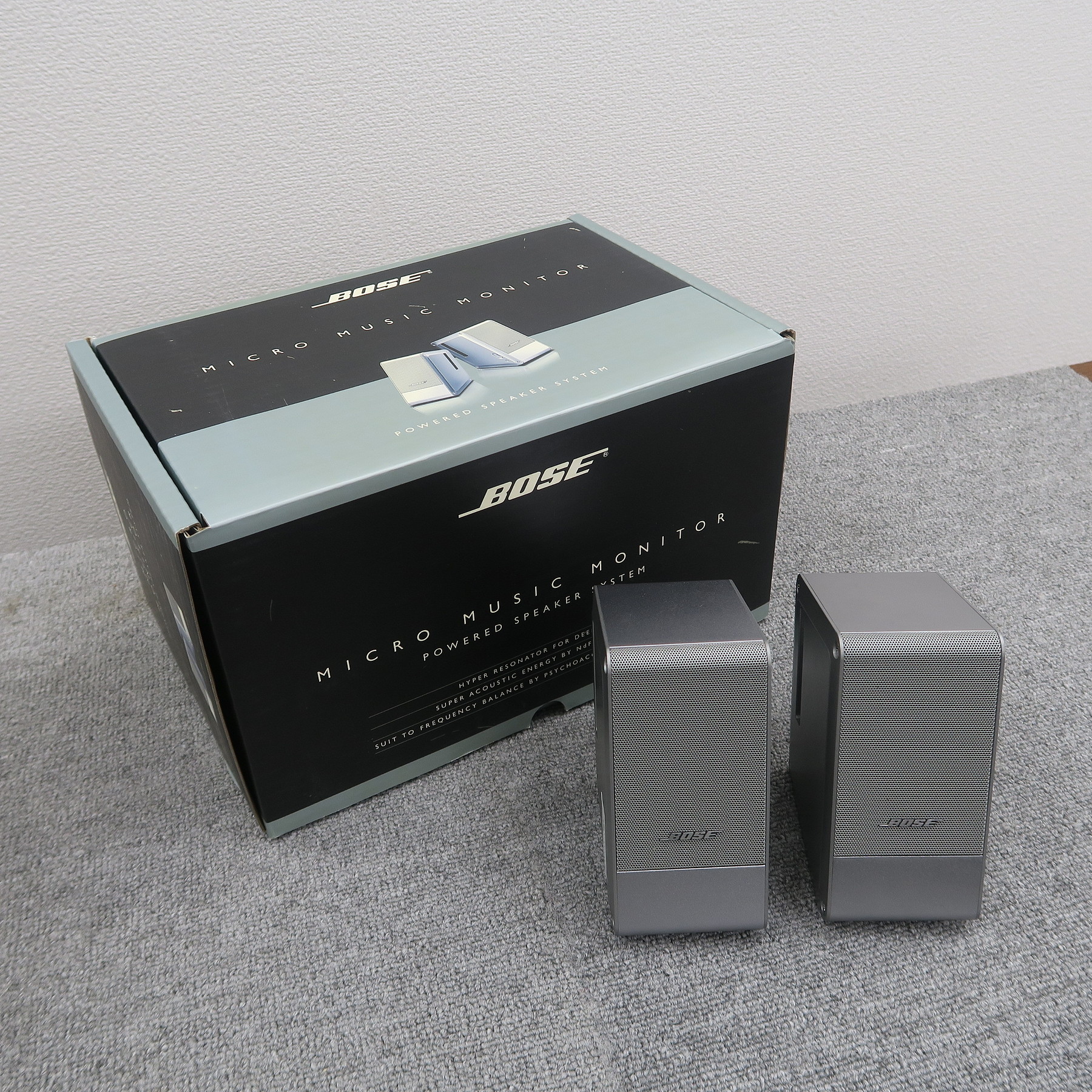 Aランク】ボーズ BOSE Micro Music Monitor M3 スピーカーペア【元箱