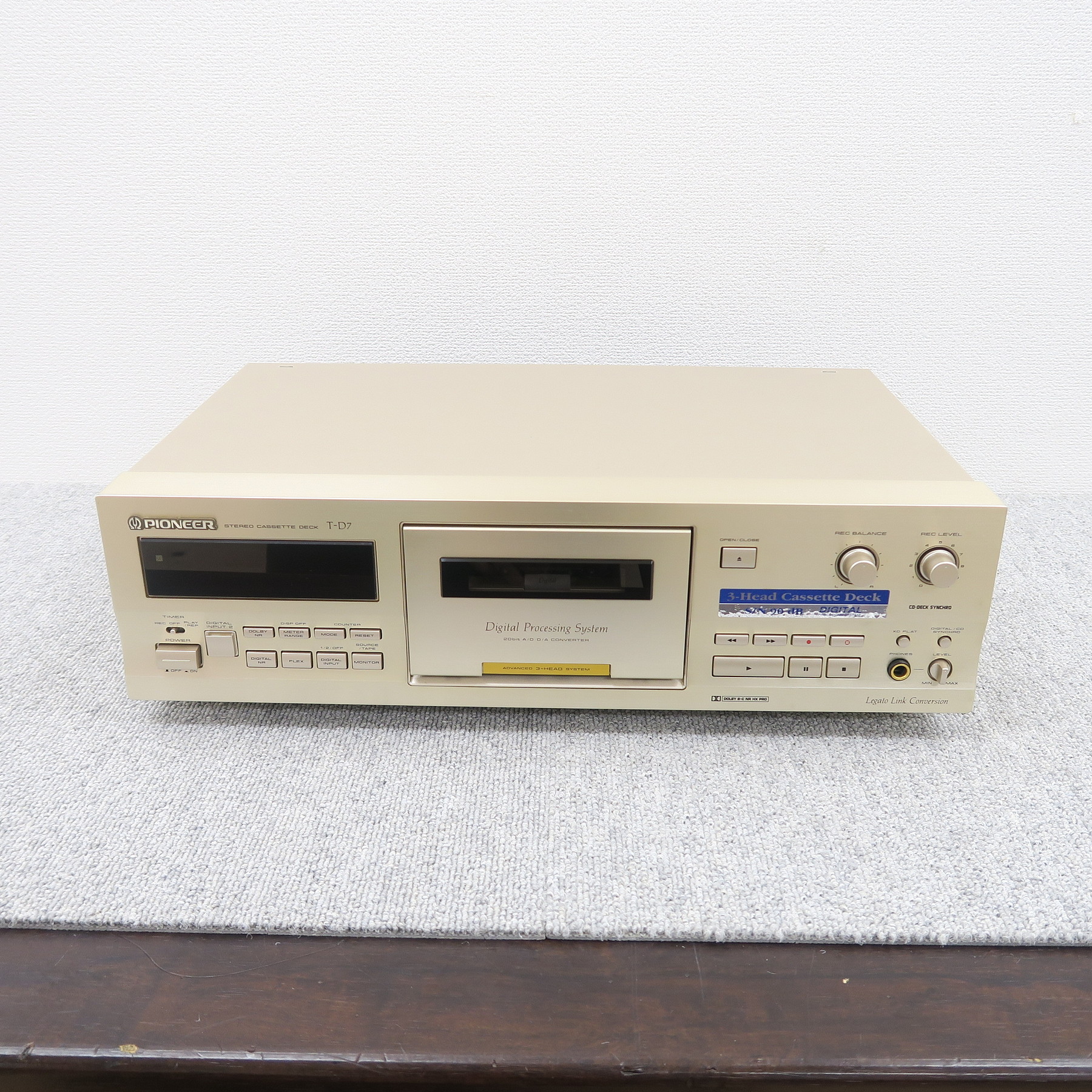 Aランク】パイオニア Pioneer T-D7 カセットデッキ【元箱】@51274