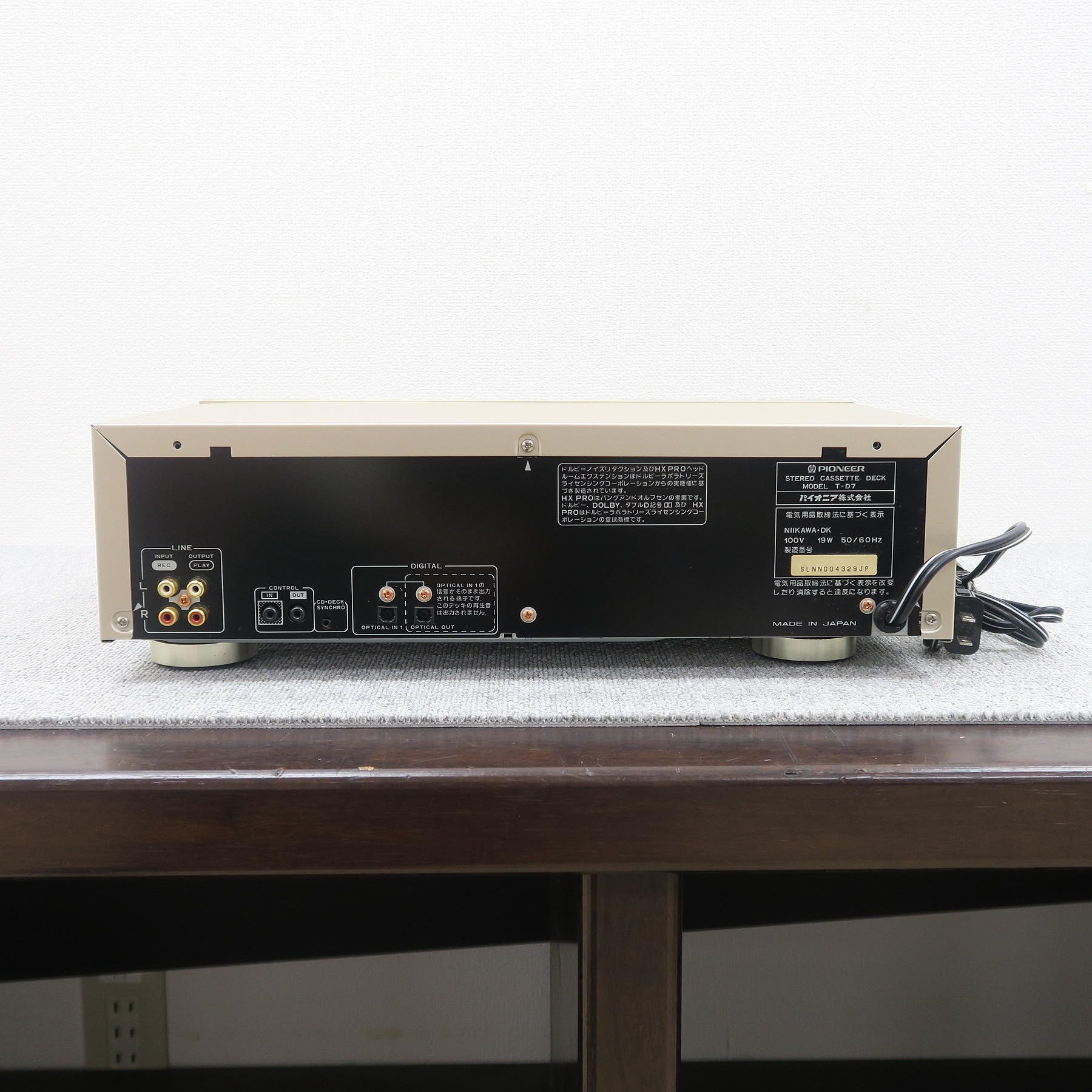 Aランク】パイオニア Pioneer T-D7 カセットデッキ【元箱】@51274