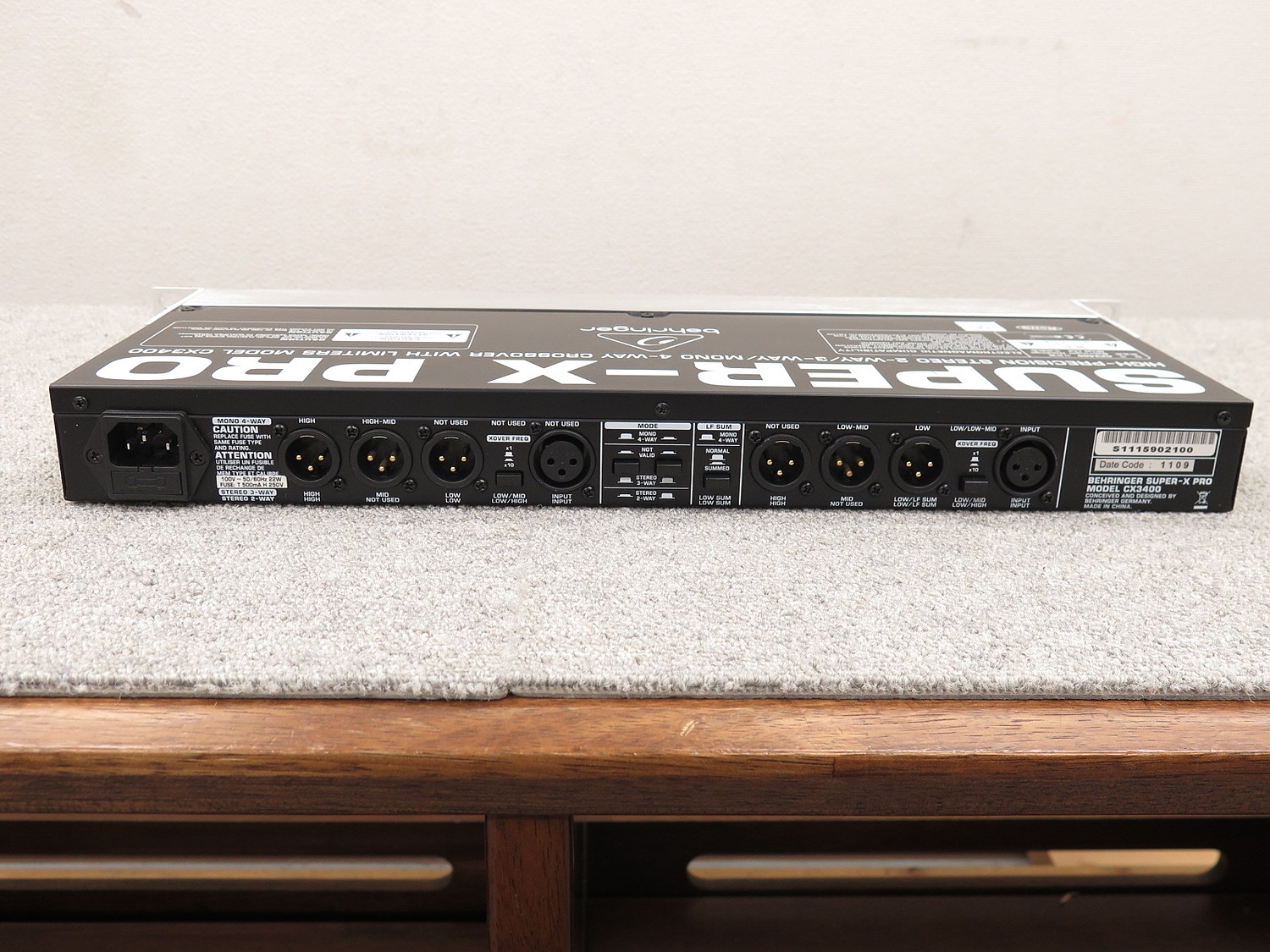 ベリンガー BEHRINGER CX3400 チャンネルデバイダー 正規輸入品 @49362