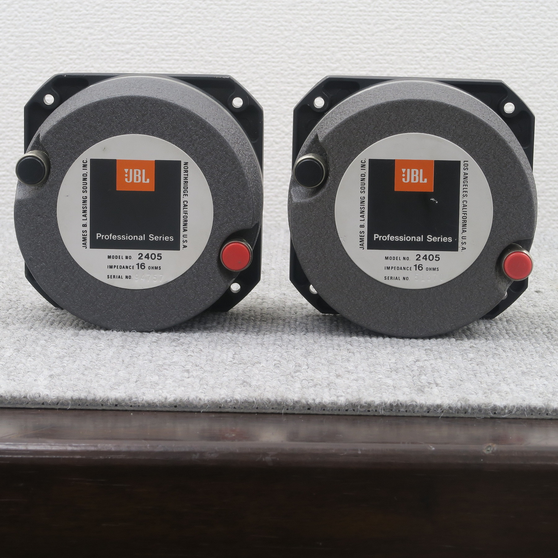 JBL ジェイビーエル 2405 ツィーターペア JBL ジェイビーエル 2405