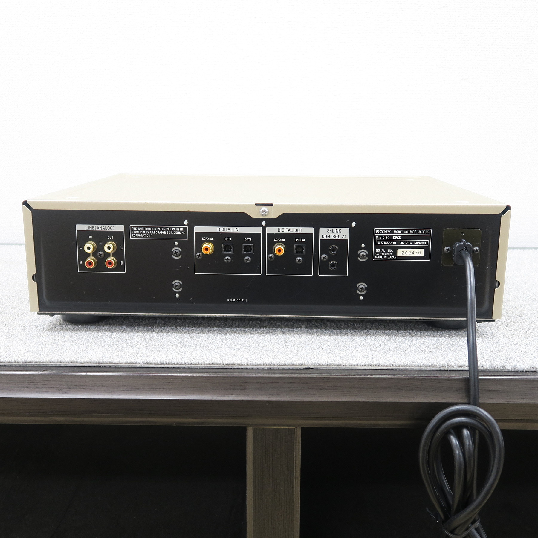 Aランク】ソニー SONY MDS-JA33ES MDデッキ @52963 / 中古オーディオ