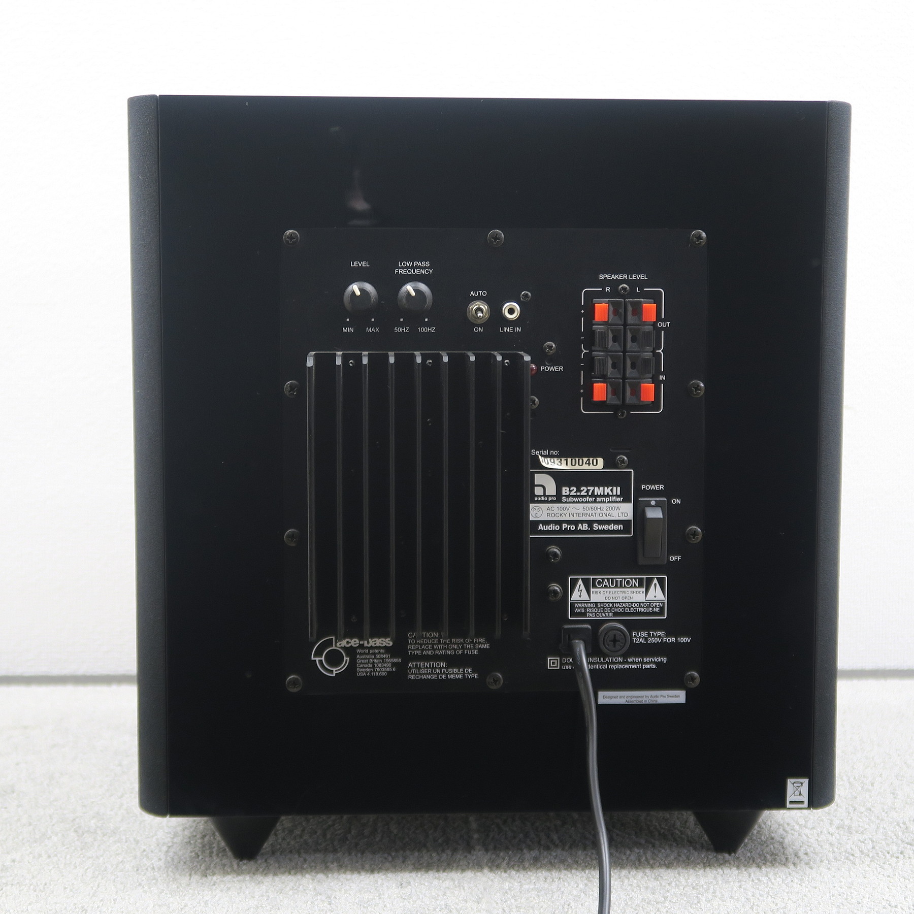 Bランク】オーディオプロ audio pro B2.27 MK2 サブウーファー @53923