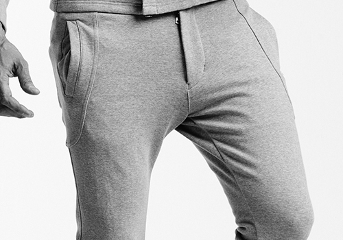 AKM】STRETCH JERSEY SOLID EASY RIB -TOP GRAY-