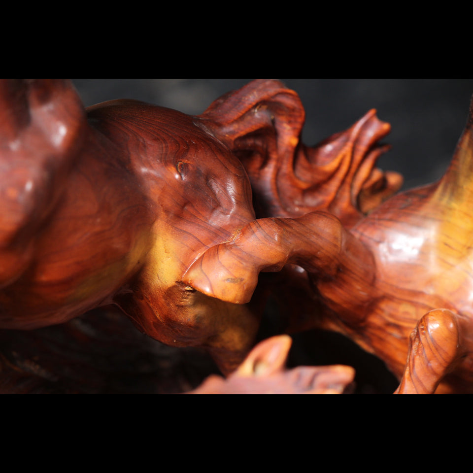 木彫 馬群 B0937 – 赤富士竜市オンラインショップ｜リメイク和家具