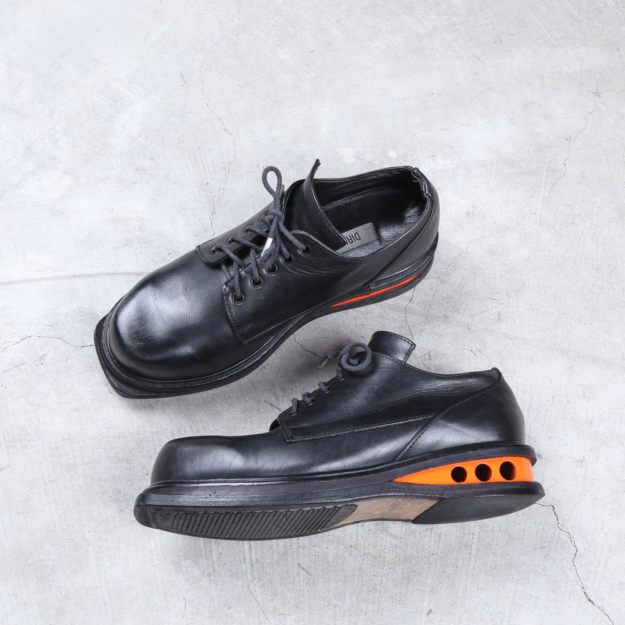 Dirk Bikkembergs Derby Boots “Easy Rider” Orange – akaibu.co