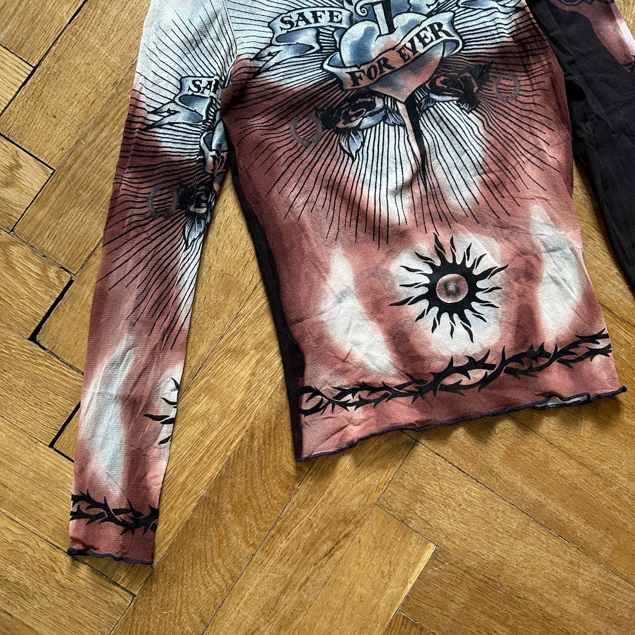 Jean Paul Gaultier SS96 Safe Sex Forever Mesh Longsleeve - Ākaibu