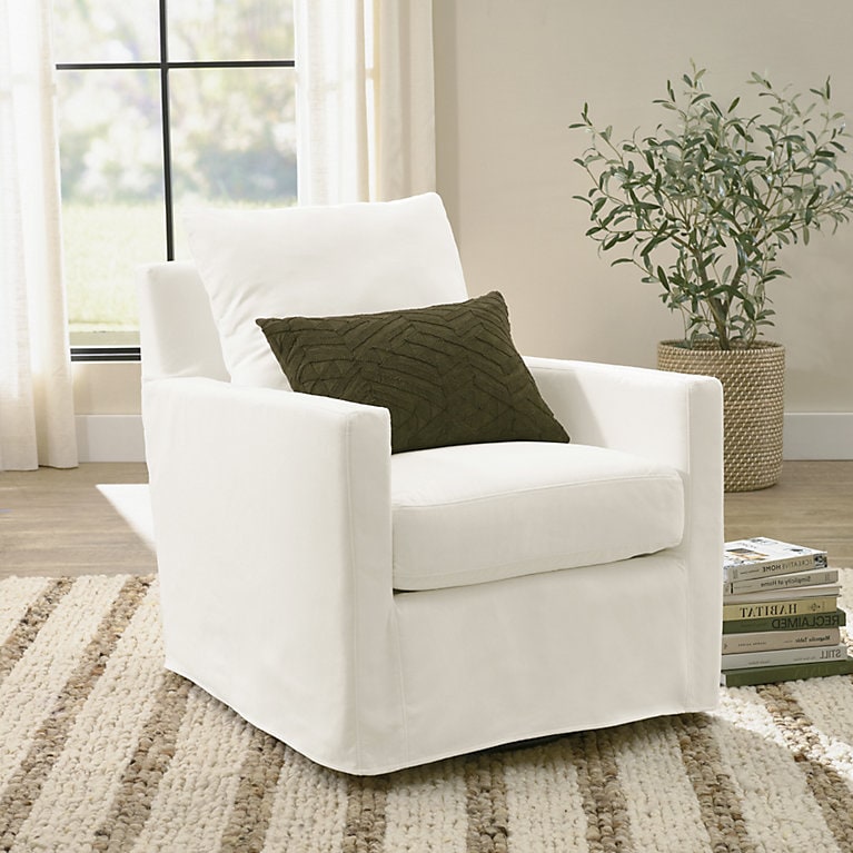Finley Swivel Glider Slipcover | Grandin Road