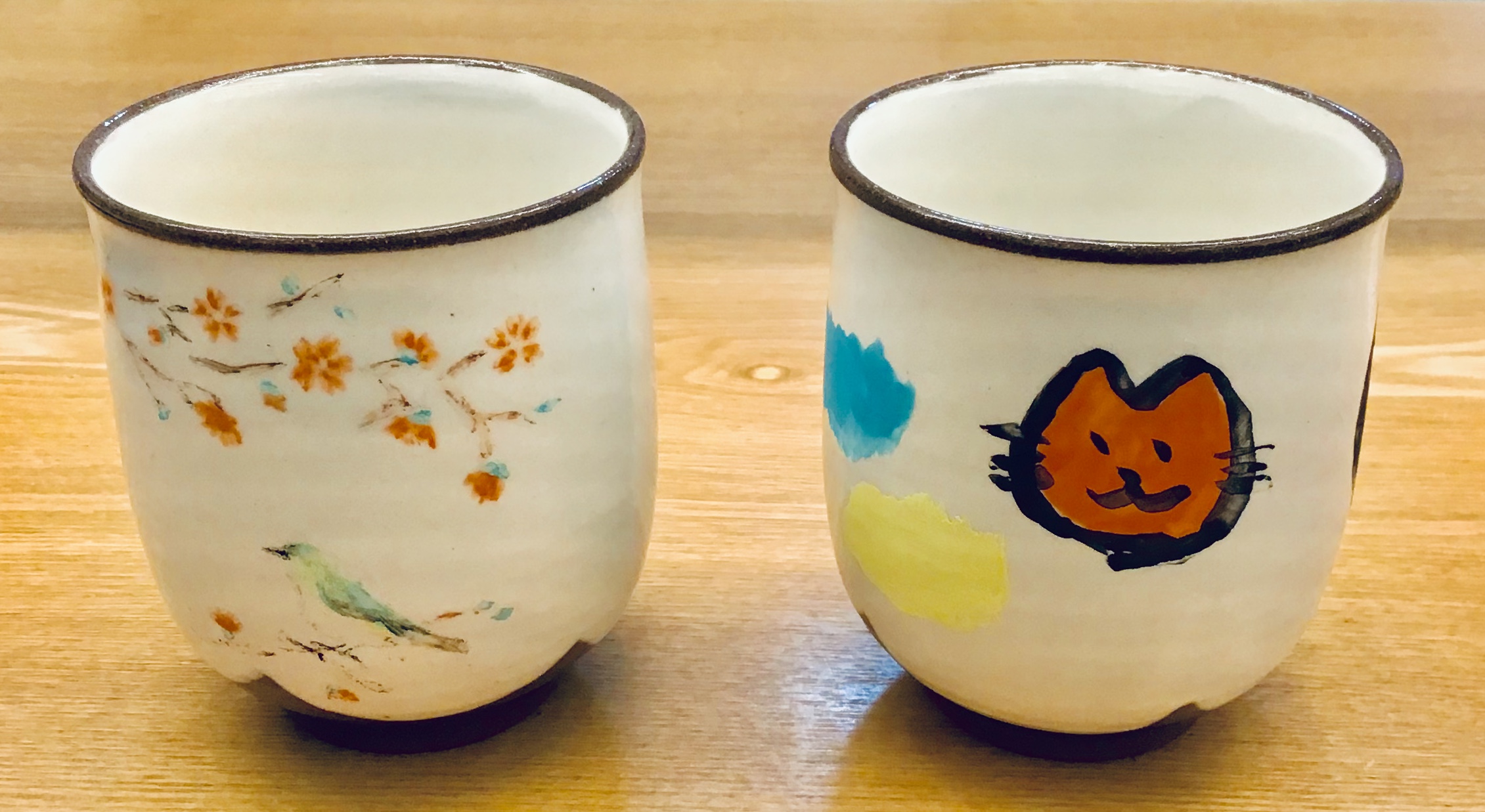 湯呑み上絵付け体験😊 | あかね屋 | 京焼・清水焼 〜 伝統工芸体験と京