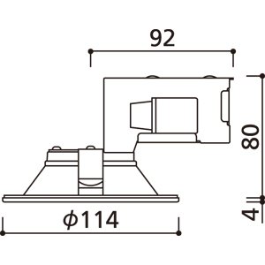 OD261894R オーデリック ダウンライト 埋込穴Φ100 白熱灯器具60W相当